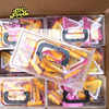 Low MOW Wholesale New Fruit Flavor 3d Cheese Shape Gummy Jelly Soft Candy in Glass Bear Bottle Sweets Snack