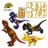 Hot Selling New Cheap Plastic Small DIY Cartoon Dinosaur Puzzle Assembly Toy for Kids Wholesale Educational Promotion Toy