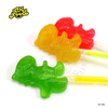 Fluorescent Cute Cartoon Dinosaur Shape Lollipops Glow Stick Sweet Fruit Hard Candy