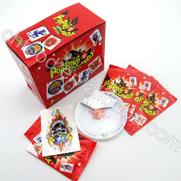 Popping Candy With Tattoo, Popping Candy With 3D Puzzle Card