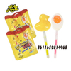Yellow Duck And Fried Egg Shaped Lollipop Candy With Glow Stick