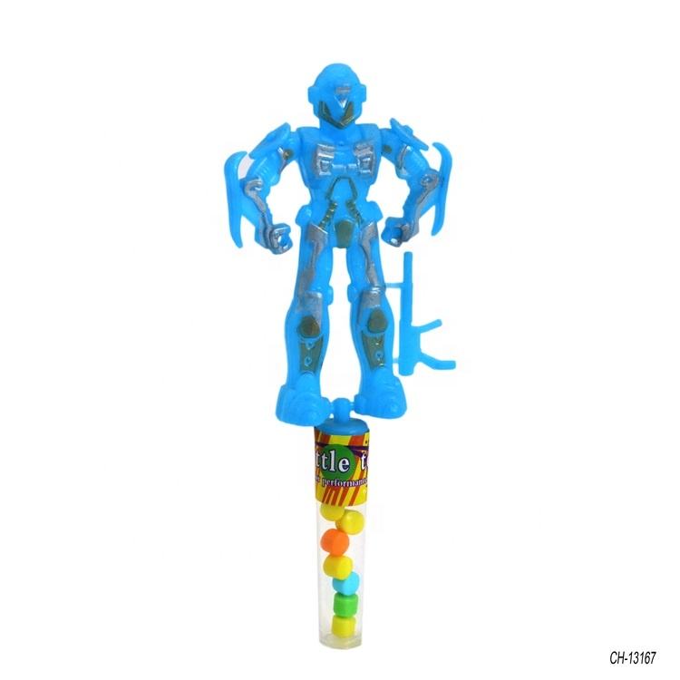 Warrior Robot Toy Cheap Price Promotional Plastic Empty Candy Toys Kids Made In China