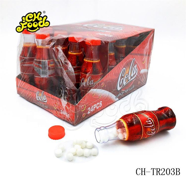 Halal Sweet In Cola Bottle Pressed Fruit Candy