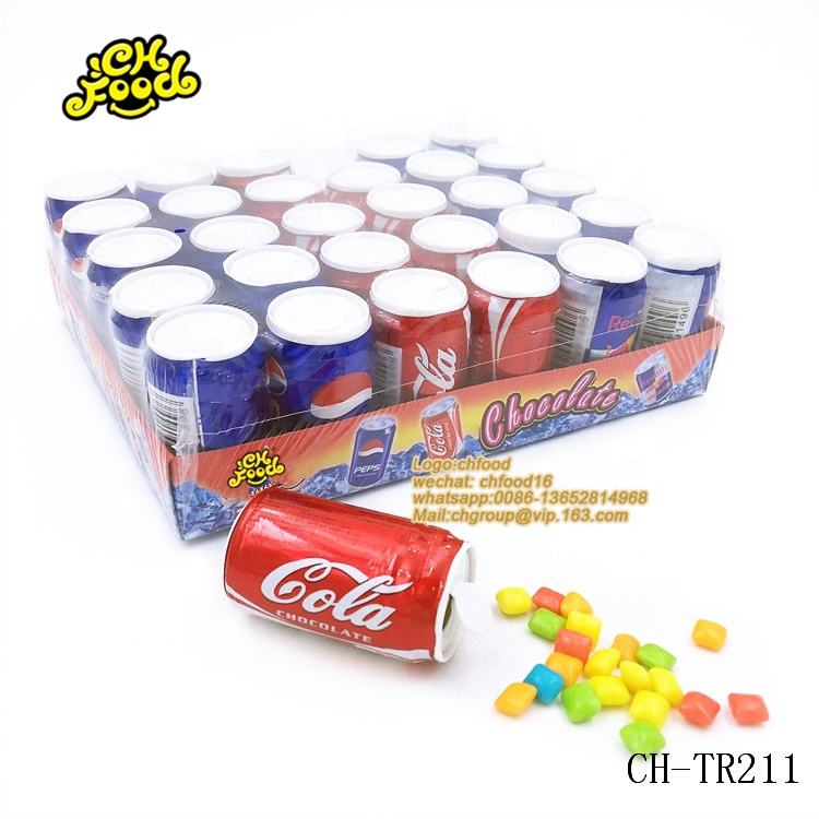 Cola Can Mini Square Bubble Gum