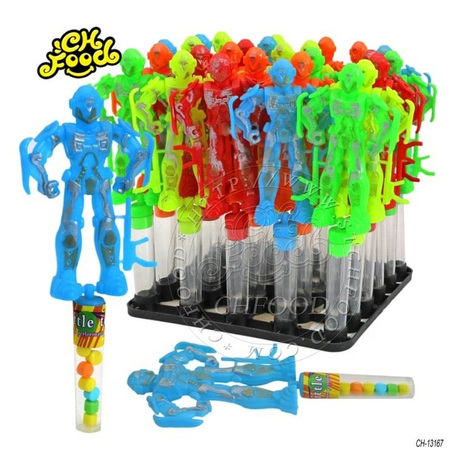 Warrior Robot Toy Cheap Price Promotional Plastic Empty Candy Toys Kids Made In China
