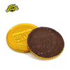 Factory Sweet Chocolate Candy Chocolate Gold Coin In Small Train Shape Bottles