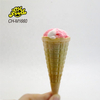 OEM Individually Packed Cone Shape Ice Cream Marshmallow with Mini Biscuits and Chocolate Jam Candy Sweets Halal Snack for Kids