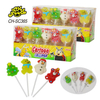 Wholesale and Custom Sugar Coated Cartoon Shape Jelly Gummy Candy Sweets Soft Candy Lollipop