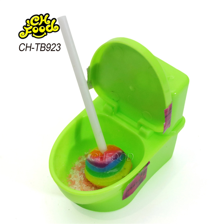 China New Toilet Toy with Lollipop and Popping Candy Halal