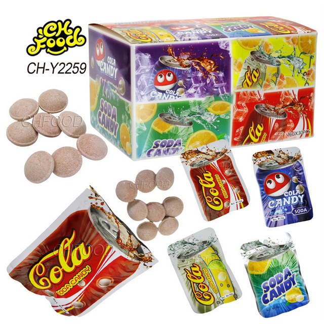Hot Selling Good Taste Cola Soda Tablet Candy