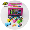Fuel Tank Car Toy Candy Wholesale and OEM Plastic Car Toy with Fruit Flavor Mini Tablet Candy Ball