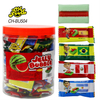 Wholesale Healthy Exotic Fruity Jelly Candy Kids' Soft Sweets Classic Snack Watermelon Fruit Bubble Gum and Chewing Gum