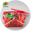 Basket Packing Fruit Shape Jelly Pudding Wholesale Mango Apple Strawberry Grape Pineapple Jelly Pudding Sweet