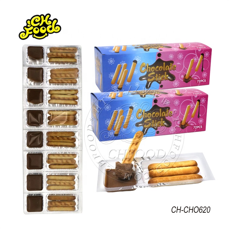 Wholesale Halal Chocolate Spread with Finger Biscuits Pop Chocolate Candy Sweets for Kids