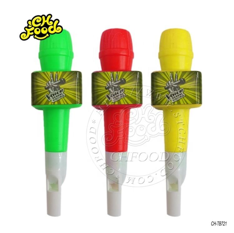 Kids Whistle Voice Tube Toy Microphone Toy With Mini Candy Small Funny Plastic Toys On Hand board