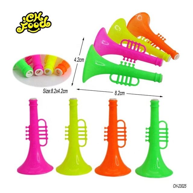 Funny Small Whistle Horn Toys Cheap Plastic Football Sport Toy Trumpet For Kids