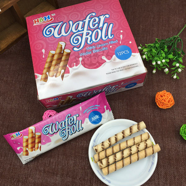 CHFOOD Milkly Cream/Chocolate Filled Wafer Biscuits CH-BI301
