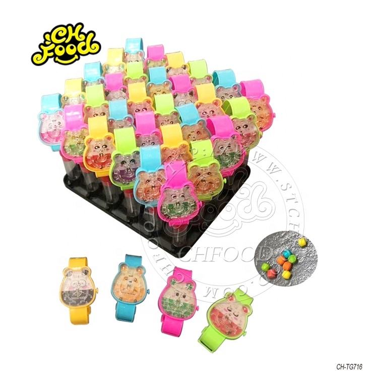 Cheap Plastic Cartoon Watch Shape Mickey Fan Candy Toy Sweet For Kids