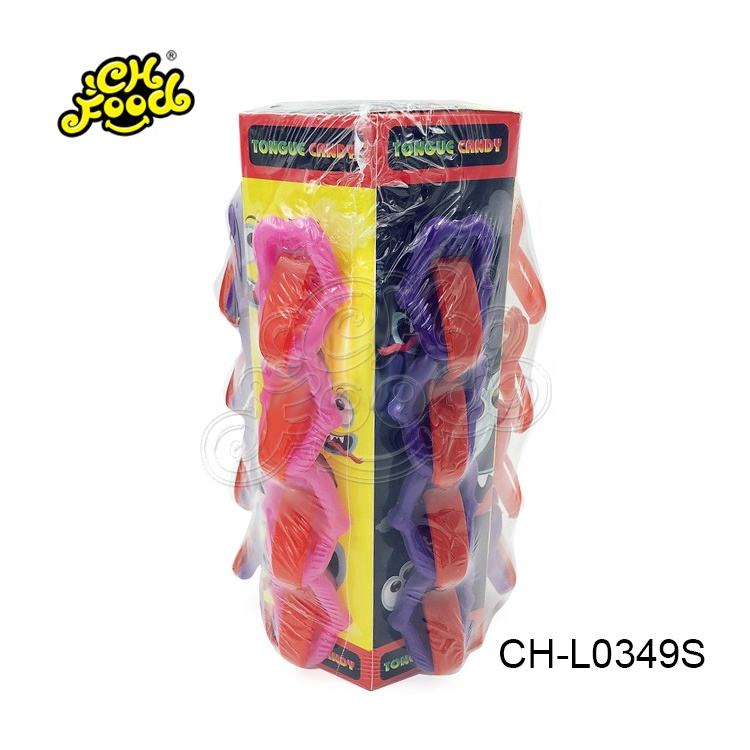 Nipple Shaped Funny Long Tongue Hard Lollipop Ring Candy Toy In Boxes