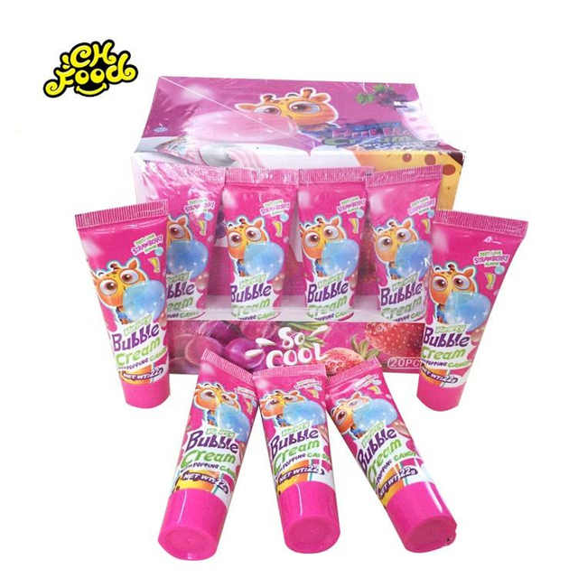 New Product Fruit Flavor Toothpaste Bubble Gum