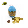 Sweet Chocolate Coin Jar Packing Egg Shape Bottle