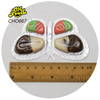 Wholesale 5in1 Four Flavor Chocolate Jam with Mini Cookie Ball OEM Butterfly Shape Chocolate Bisuits Candy Toy for Kids Halal