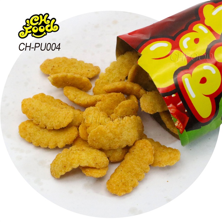 Custom Salty and Crispy Delicious Caterpillar Puffed Food Snack for Kids
