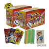 Halal Fruit Flavor CC Stick Candy Sour Powder Straw Candy with Cartoon Tattoo