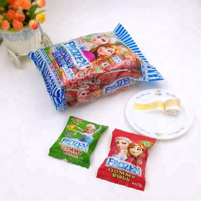 Frozen Popping Candy Gummy Roll