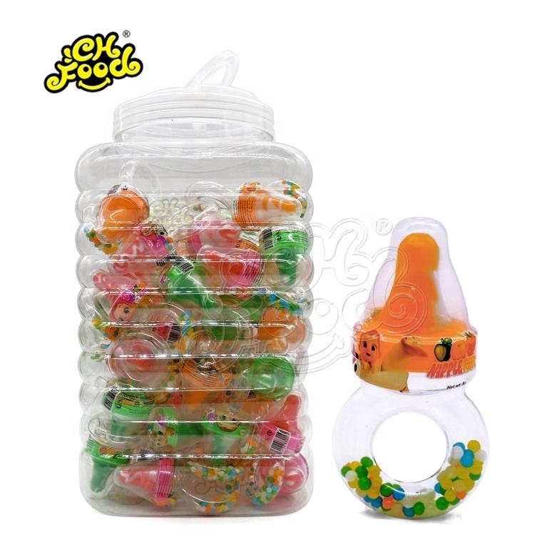 CHFOOD halal Nipple lollipop with popping candy in Fruit juice bottle/ toy candy for kids CH-L2034A