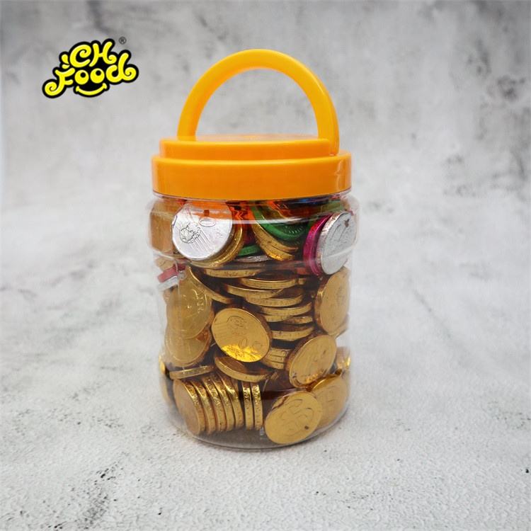 Hot Sale 200pcs Gold Chocolate Coins In Jar
