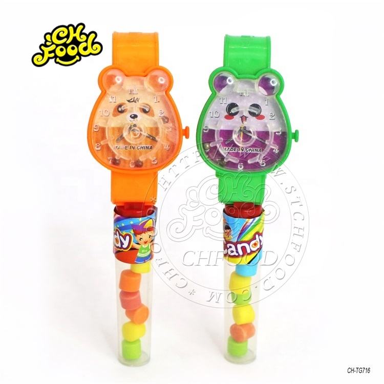Cheap Plastic Cartoon Watch Shape Mickey Fan Candy Toy Sweet For Kids