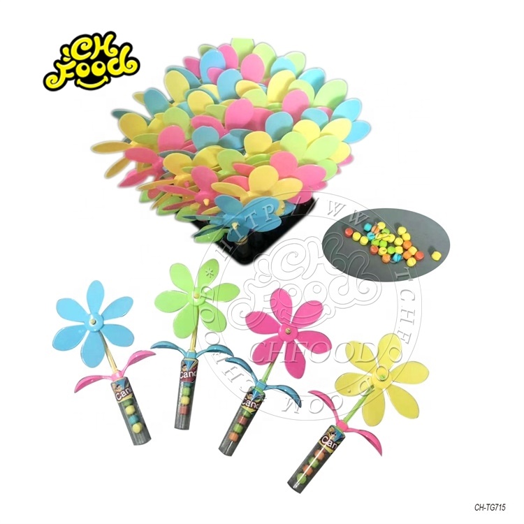 New Colorful Flower Windmill Toy Candy Low MOQ