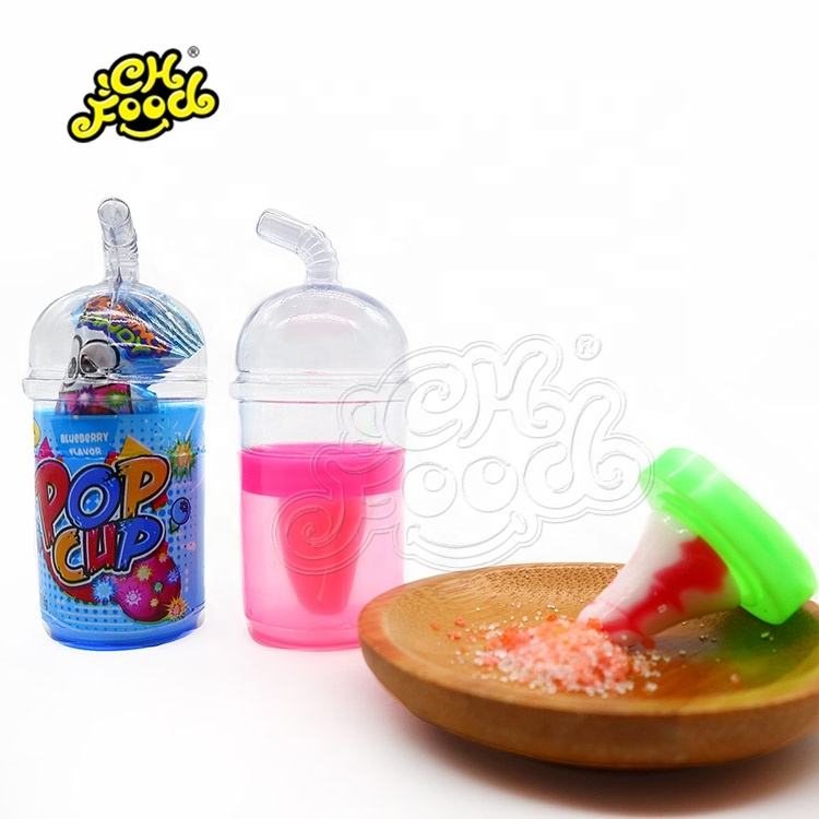 CHFOOD halal Nipple lollipop with popping candy in Fruit juice bottle/ toy candy for kids CH-L2034A