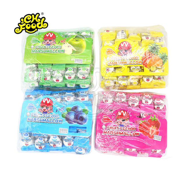 Delicious round sandwich marshmallow cotton candy