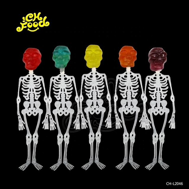 Hot Selling Halal Skull Hard Candy Sweets Fruit Flavor