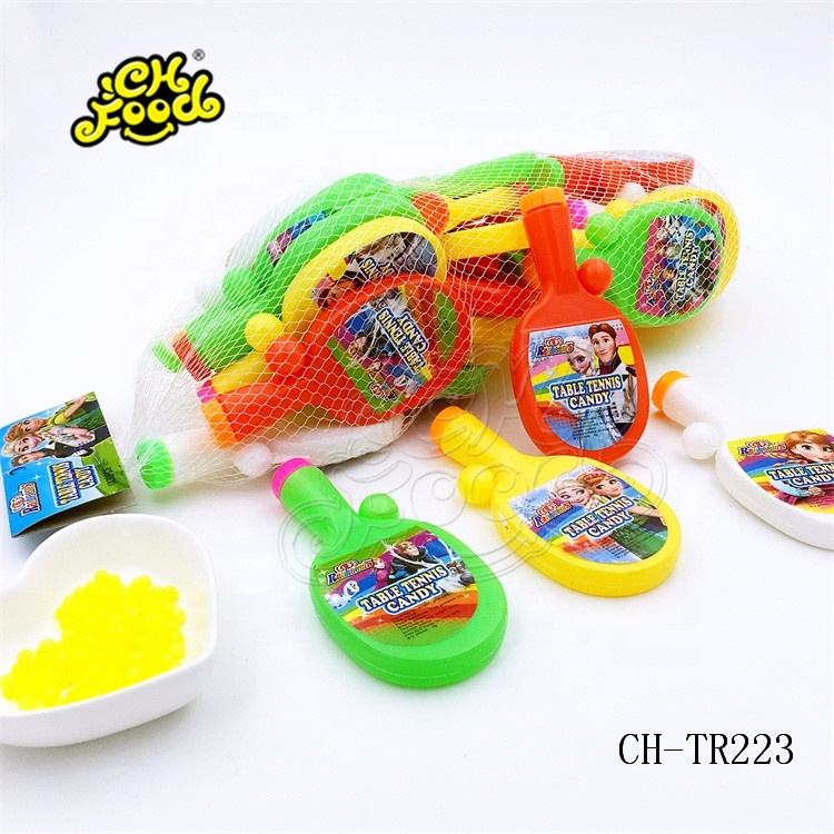 China Surprise Plastic Table Tennis Racket Candy Toy