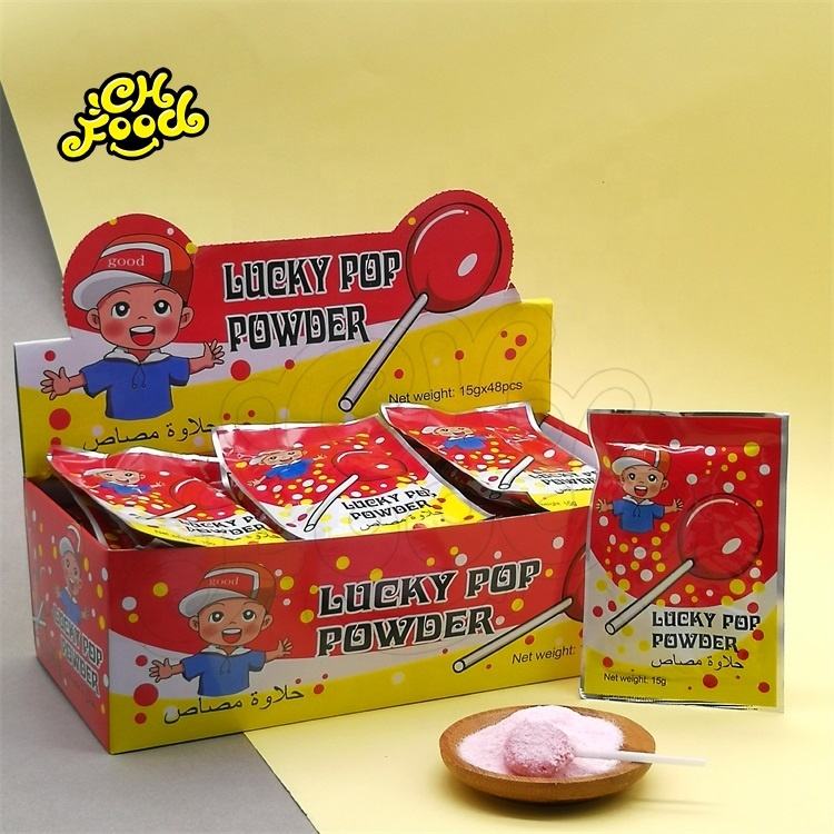 Candy Factory Sour Powder Lollipop