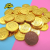 Factory Sweet Chocolate Candy Chocolate Gold Coin In Small Train Shape Bottles