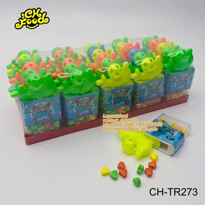 Whistle Dolphin Toys with Press Candy