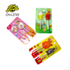 Custom Personal Label 2 in 1Doughnut Hamburger Chips Ice Cream Cola Bottle Shape Lollipop Halal Fruit Flavor Hard Candy Sweets