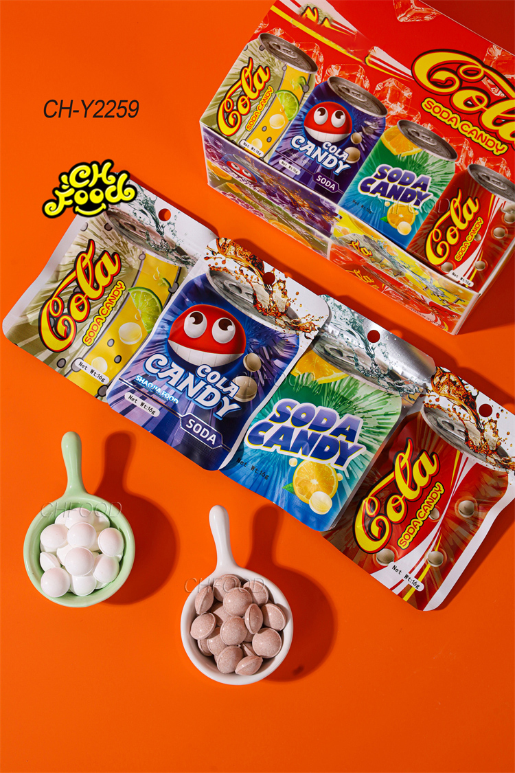 Hot Selling Good Taste Cola Soda Tablet Candy