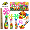 Wholesale Windmill Bottle Toy Filled with Mini Colorful Sugar Coated Cereal Ball Custom Bottle Candy Toy for Kids OEM Halal