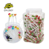 Wholesale Different Patterns Fruit Flavor Mini Ball Lollipop OEM Halal Hard Candy Sweets