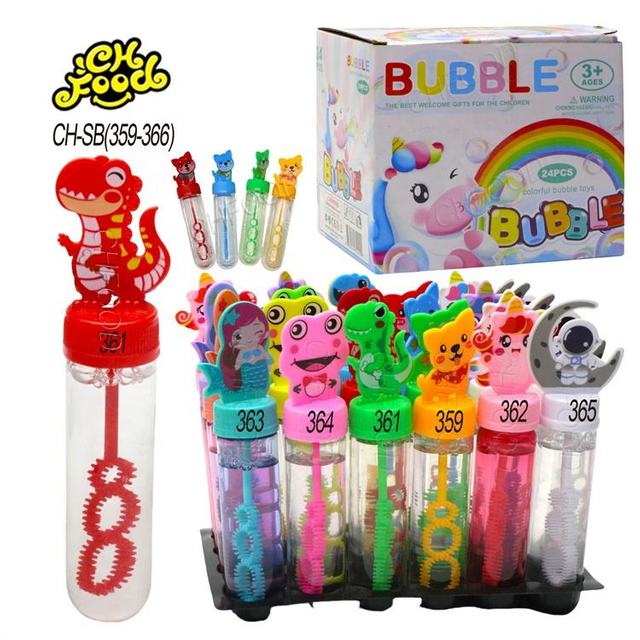 Factory Cheap Plastic Promotion Cartoon Shape Bubble Water Toys Outdoor Toys for Kids