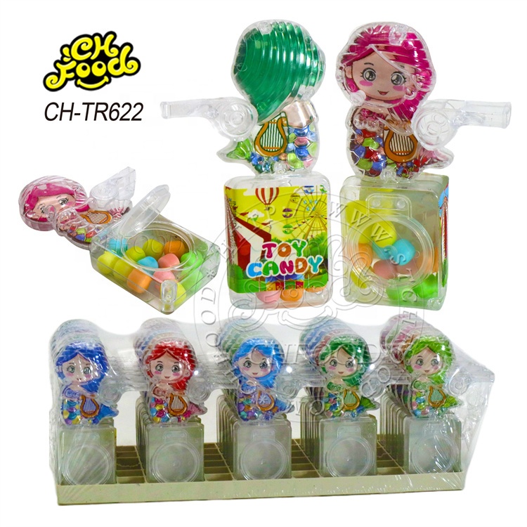 China Cheap Plastic Whistle Mermaid Candy Toys Promotional Toys