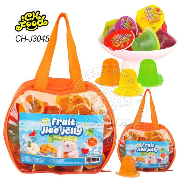 Fruit Jelly Soft Candy Halal Pudding Jelly Cup in Gift Bag Wholesale and OEM Candy Sweets for Kids