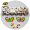 Wholesale 5in1 Four Flavor Chocolate Jam with Mini Cookie Ball OEM Butterfly Shape Chocolate Bisuits Candy Toy for Kids Halal