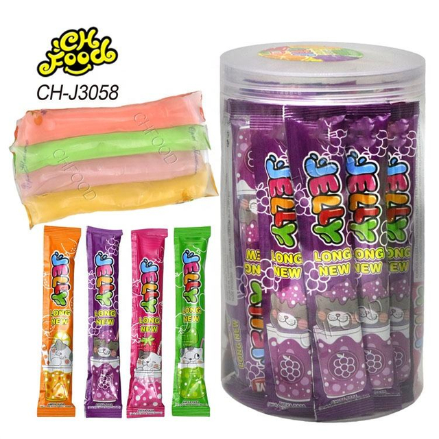 Factory Custom Fruit Flavor Jelly Pudding Stick Sweet Candy Snack Food