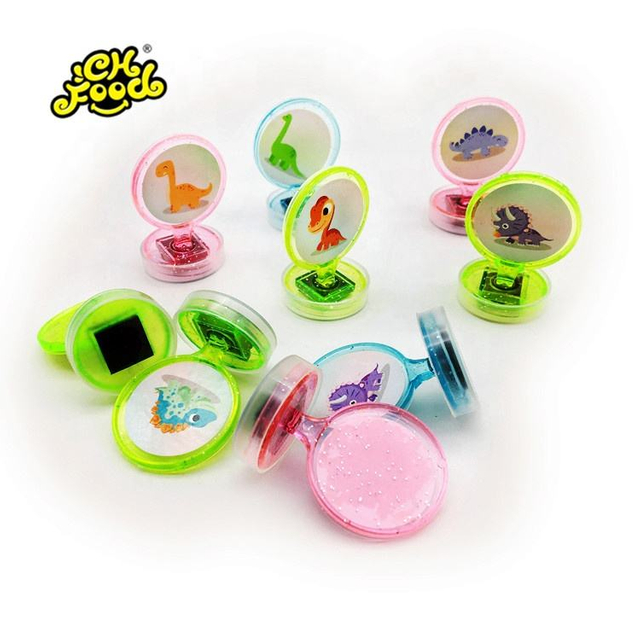Plastic Dinosaur Pattern Self-Inking Stamps Seals Kids Toys